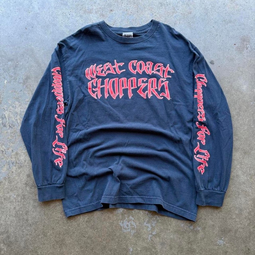 Vintage‎ Y2K West Coast Choppers Long Sleeve Shirt grail size M
